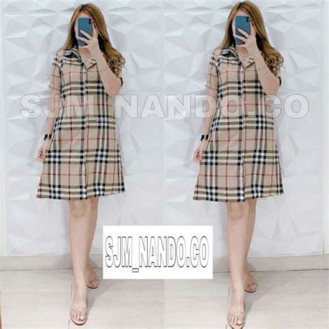 Dress Burberries 72rb, Bahan katun 